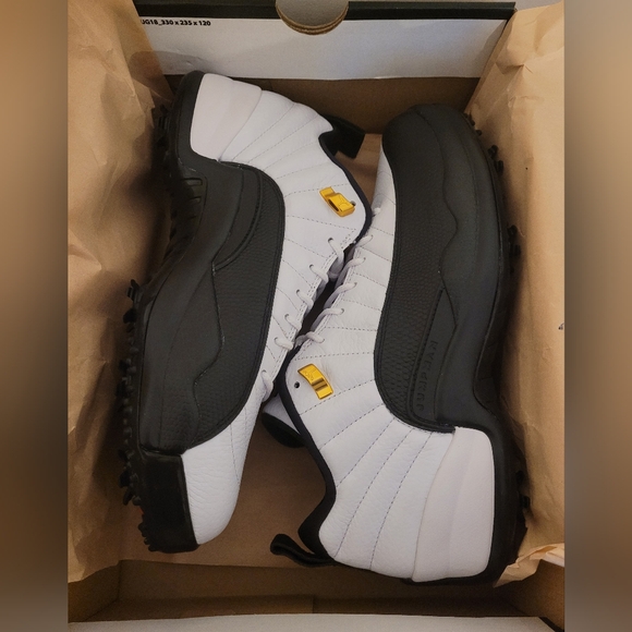 Jordan 12 taxi golf cleats men's 9 women's 10.5 - Picture 2 of 8